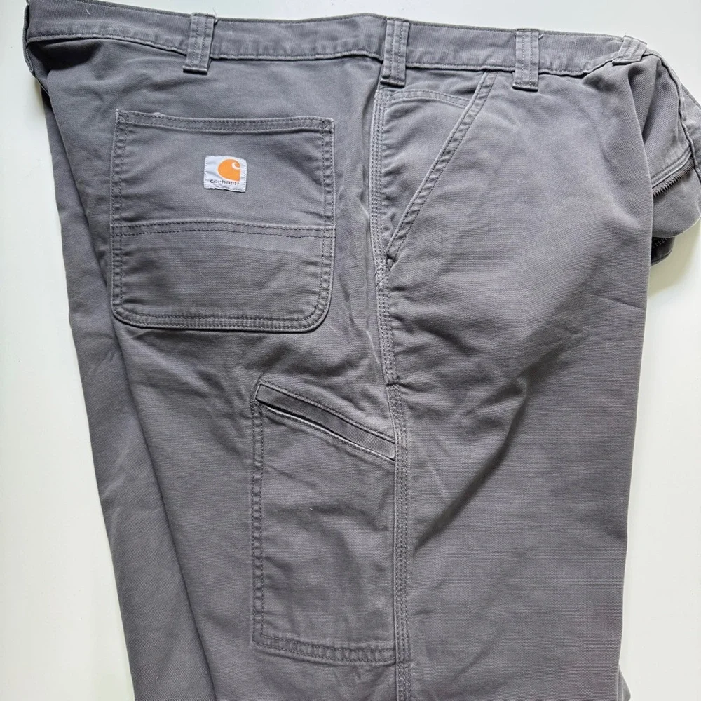 Carhartt Relaxed‎ Fit Gray Cotton Blend Work Shorts Size 44